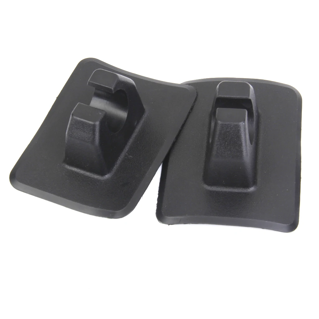 2PCs PVC Kayak Canoe Boat Rubber Dinghy Paddle Oar Keeper Mount Hook Push Pole Rod Clips Black