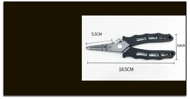 Alicate de Pesca de Aço Inoxidável de Alta Braçadeira de Pesca Anti-skid de Borracha-plástico Resistência Lateral-boca Pesca Portátil Tesoura 3 Cheap Ferramentas de pesca