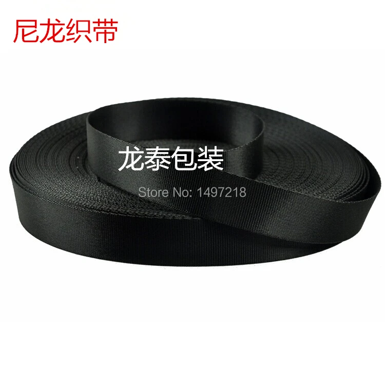 Pesado e Forte Fita de Viés para Bolsas Feitas à Mão cm de Largura Atacado Metros Zakka Preto Nylon Fita Webbing ou Acessórios 2.5 50 2 Atacado 2.5 cm de largura 50 metros