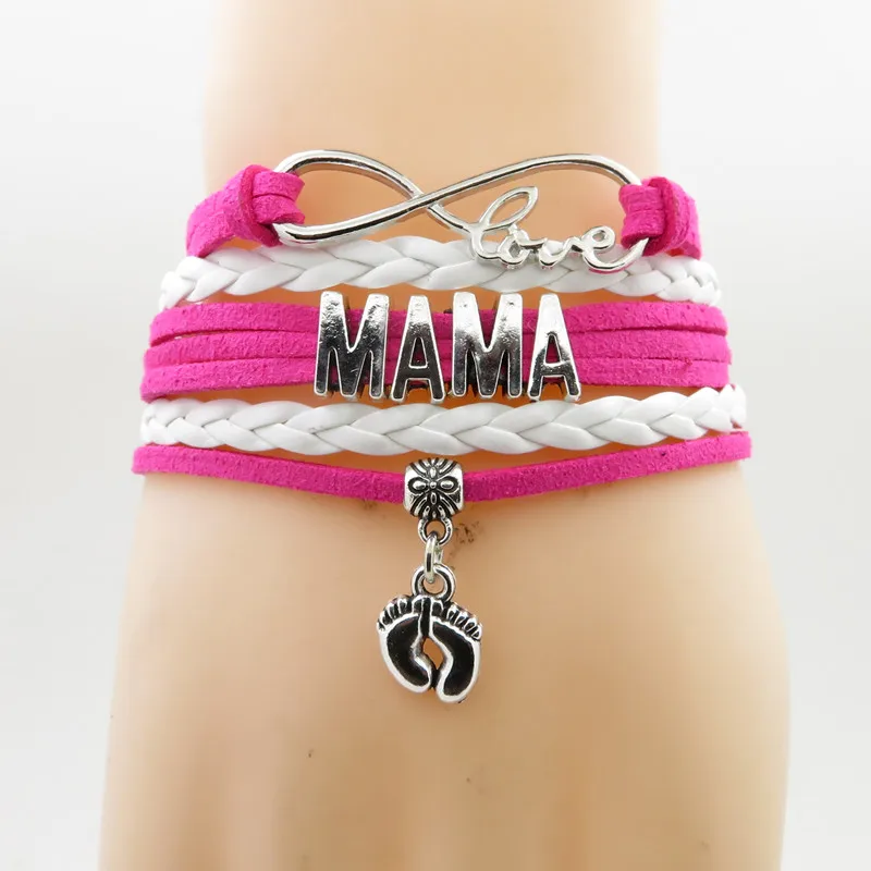 С надписью Love mama Подвеска для браслета в форме сердца I Детские Подарочные