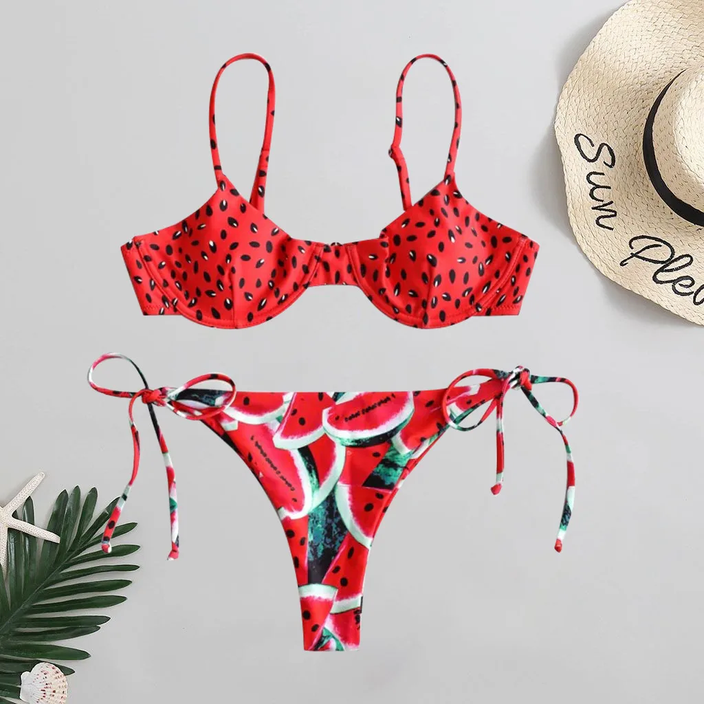

Fantasy Women Swimsuits Push-Up Padded Bra Beach Bikini Set Swimsuit Fabulous Women's Beachwear Charmant Femininas Swimwear