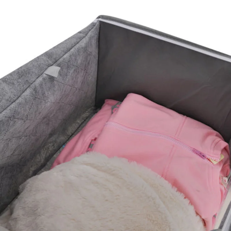 

Home Storage Box Folding Clothes Blanket Closet Organizer Bag School Dormitory