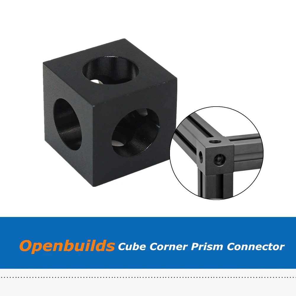

4pcs 3D Printer Parts Openbuilds CNC V-slot Three Corner Cube Corner Prism Connector Adjustable Wheel Bracket