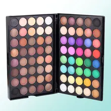 80 цветов Тени для век Гламурные мерцающих цветов Профессиональные инструменты для макияжа Красочные