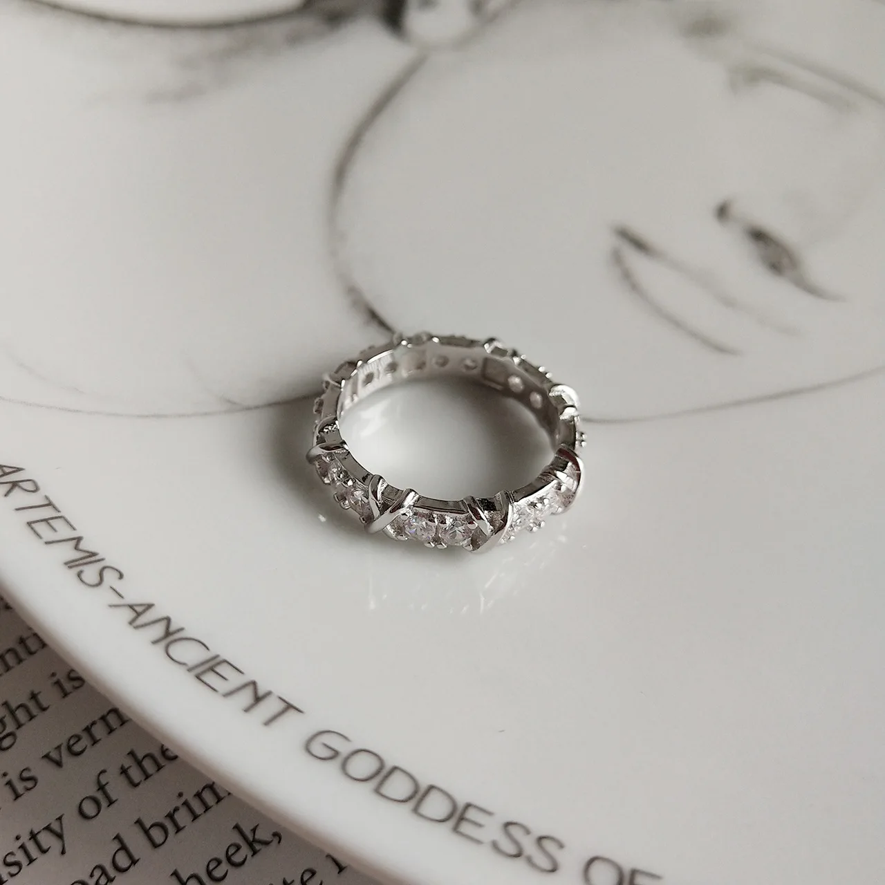 

Simple CZ 925 Sterling Silver Ring