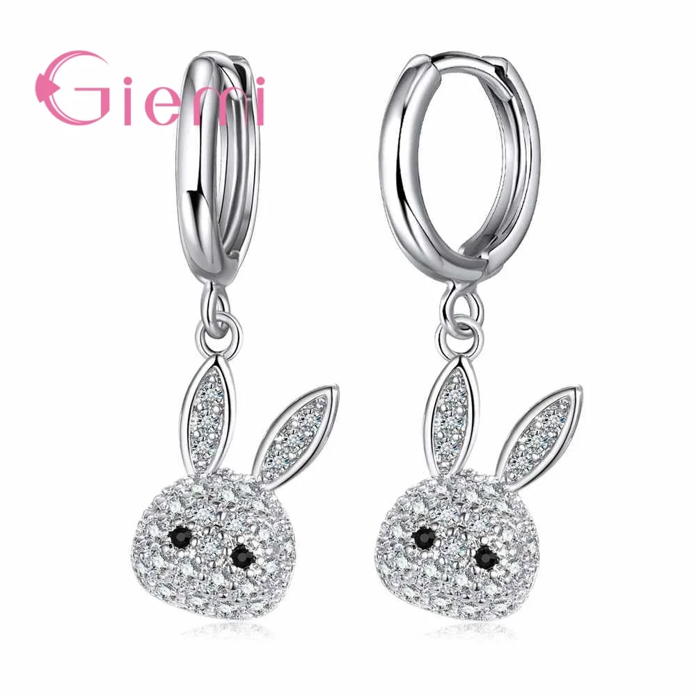 

Vintage Accessories Rhinestone Crystal 925 Sterling Silver Animal Earrings For Women Pendientes Brincos Wholesale Price