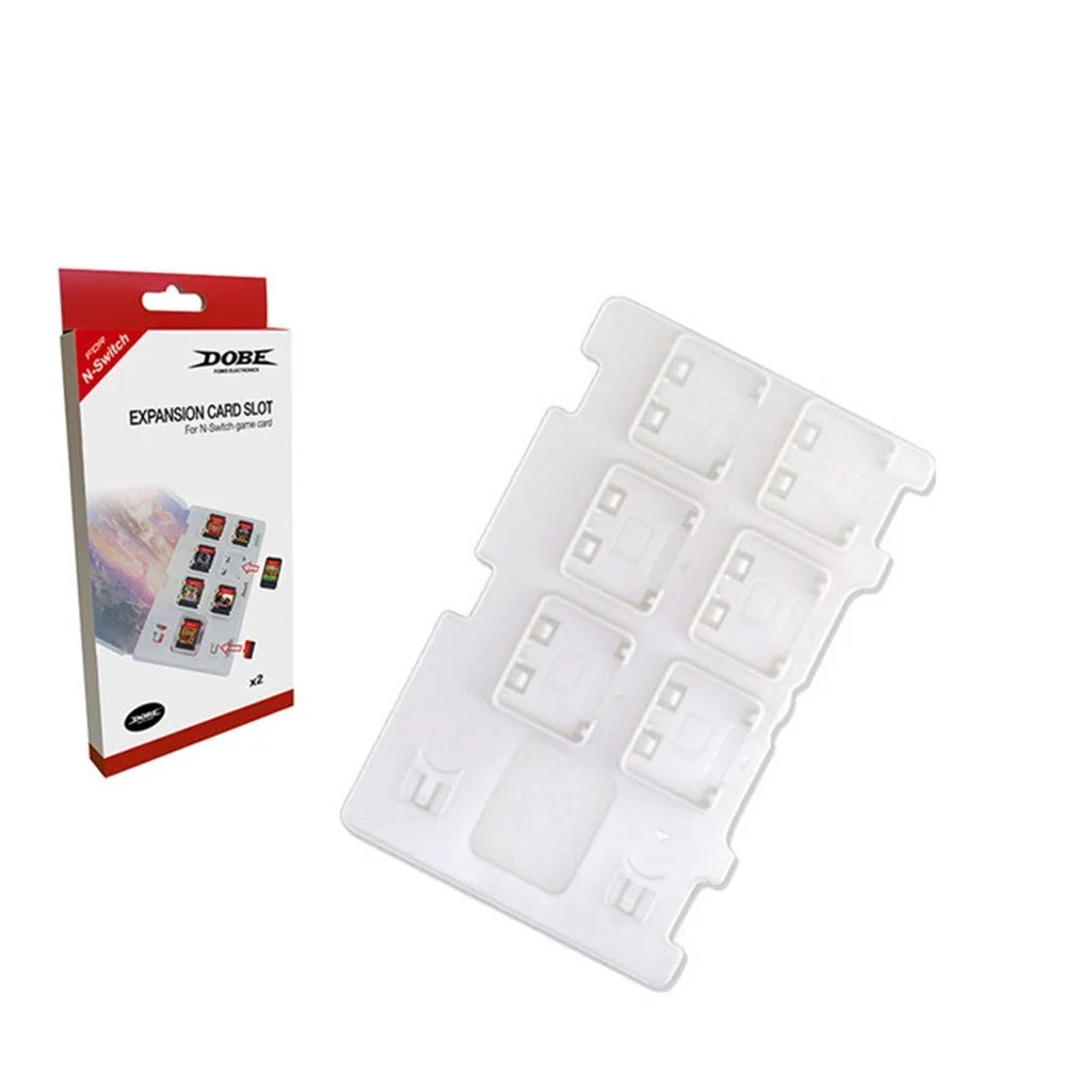 

Game Cards Storage Box 2PCS For Nintend Switch Game Card Case Box Protection Storage White Portable Gift Holds 6 Cards Games