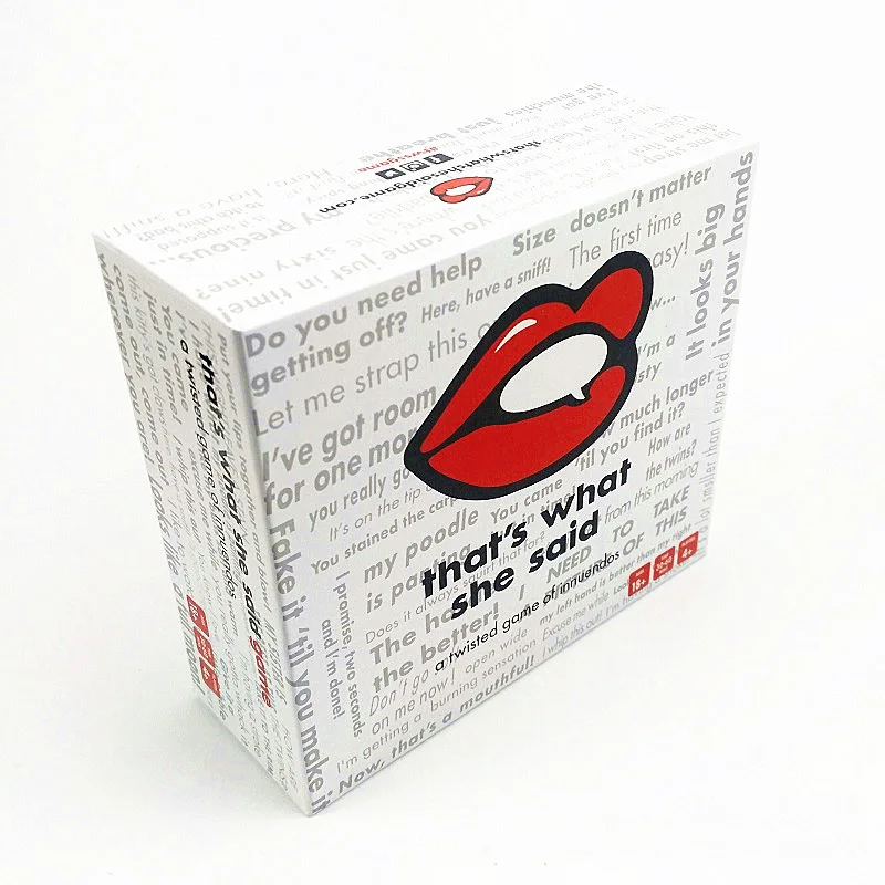 

That's What She Said Game The Party Game Drinking Party Punishment Game Card Game