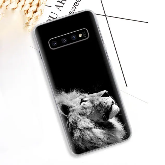 Чехол для телефона с изображением большого льва тигра и животных для samsung Galaxy S10e S10 Plus S8 S9 Plus S6 S7 Edge A40 A50 A70 M20 чехол - Цвет: 11