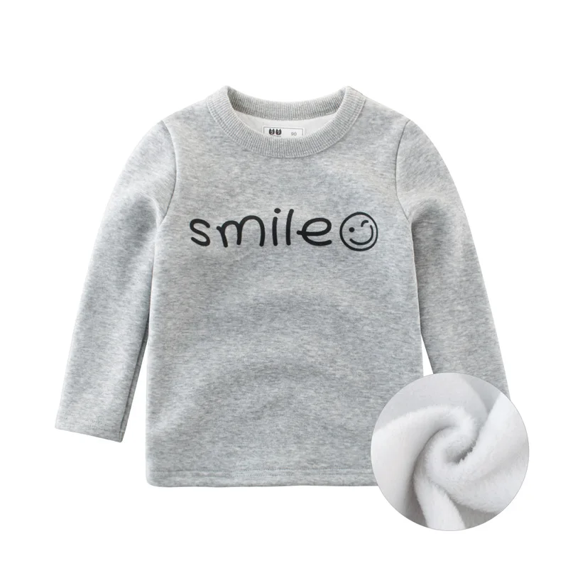 

Orangemom Offical Store New Baby Boys Spring Winter Warm Clothes Thickening Fashion Velvet Sweater Children Long Sleeved Clothes