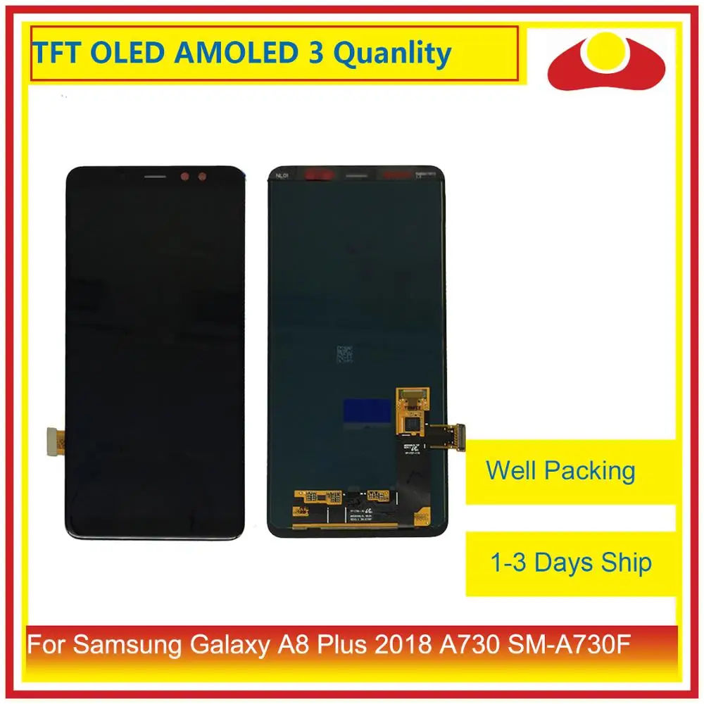 

10Pcs/lot DHL For Samsung Galaxy A8 Plus 2018 A730 A8+ LCD Display With Touch Screen Digitizer Panel Monitor Assembly Complete