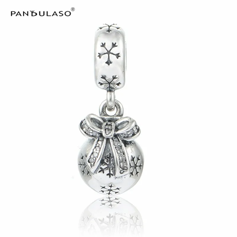 

Pandulaso Dazzling Christmas Charm Fashion Female Beads Fits Charms 925 Silver Original Bracelets Woman Beads For Jewelry Making