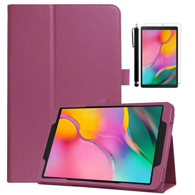 Purple.3in1 Для samsung Galaxy Tab A 10,1 чехол из искусственной кожи магнитный откидной Чехол для samsung Galaxy Tab A 10,1 ''SM-T510/SM-T515 планшет - Цвет: Purple.3in1