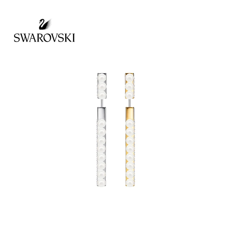 

Original Genuine Swarovski LISBOA Pierced earrings long striped earrings in different colors 5368797