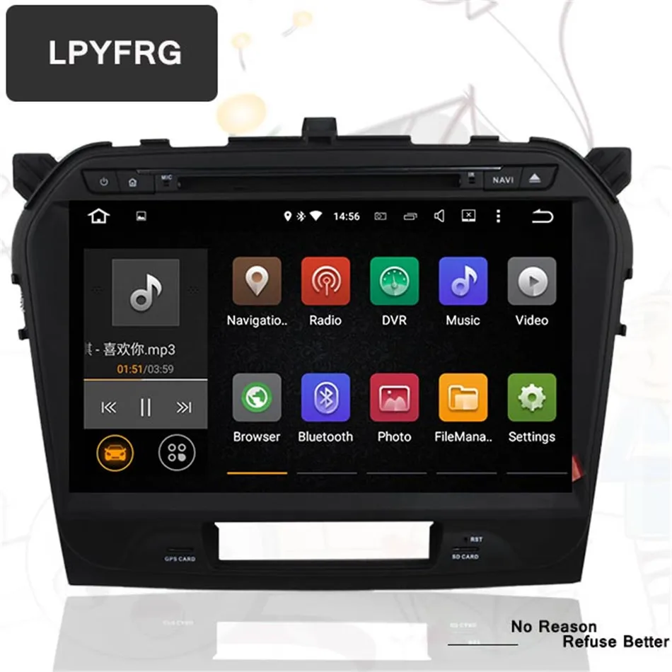 Автомобильный DVD плеер Octa Core android 10 4G Ram для Suzuki Grand Vitara 2015 2016 2017 In Dash 2din 1024*600 GPS