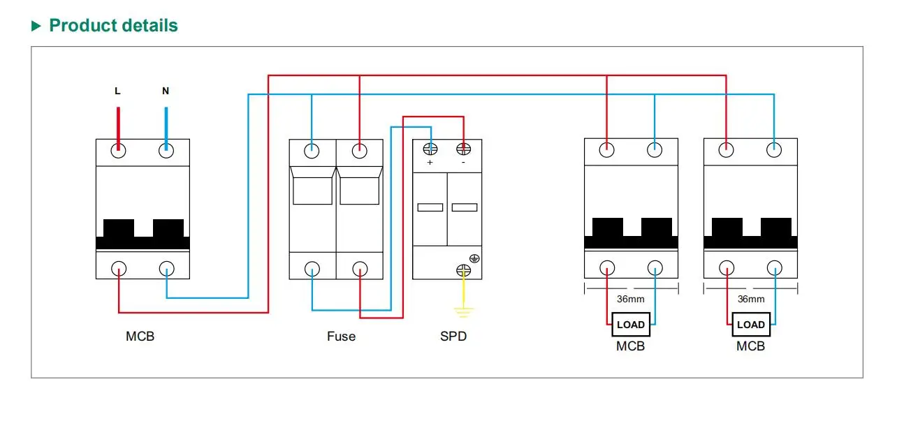 FEEO SPD AC 3P 385V Защита от перенапряжения Молниезащита от перенапряжения