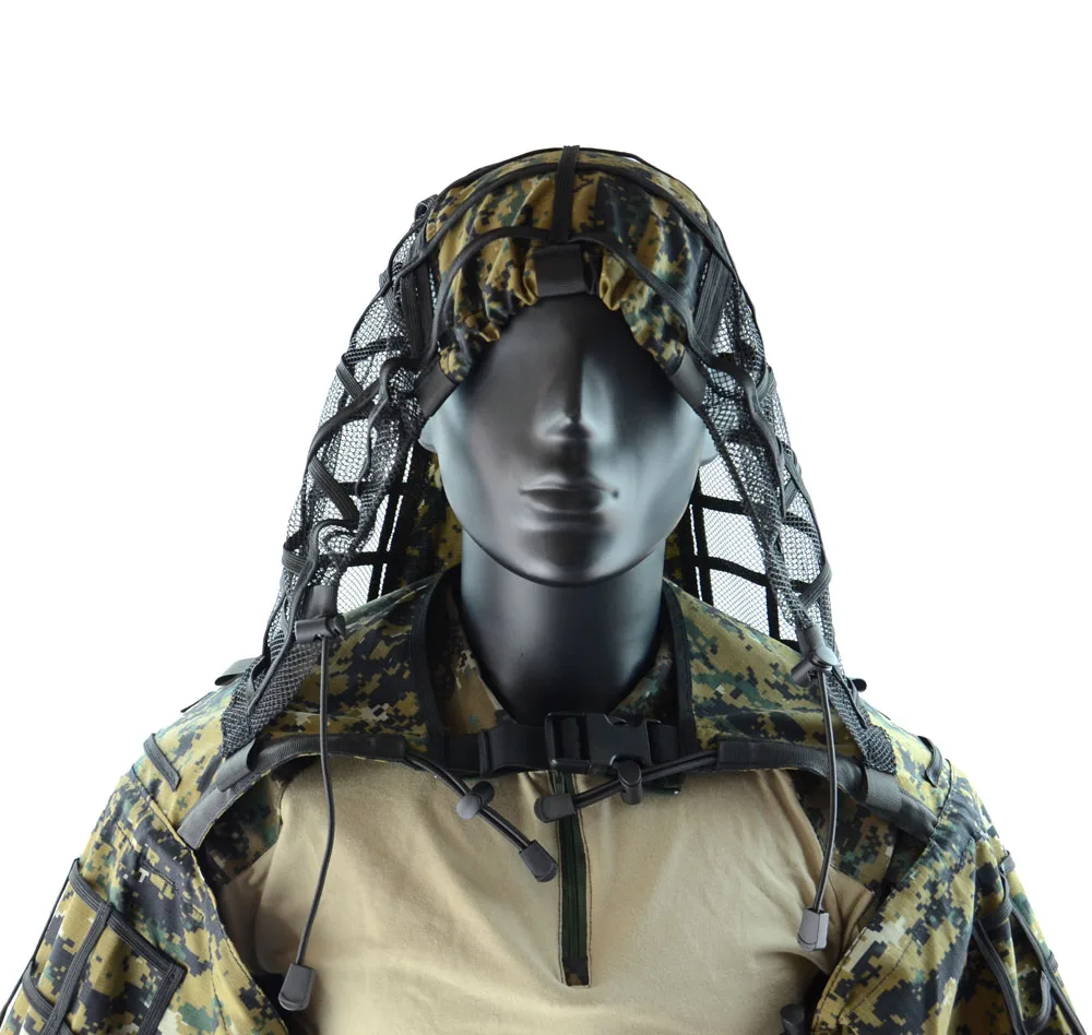 TTGTACTICAL Ghillie костюм основа RIPSTOP дышащий Камуфляж Viper вытяжки для снайпера, стрельбы, страйкбола цифровой лес CP