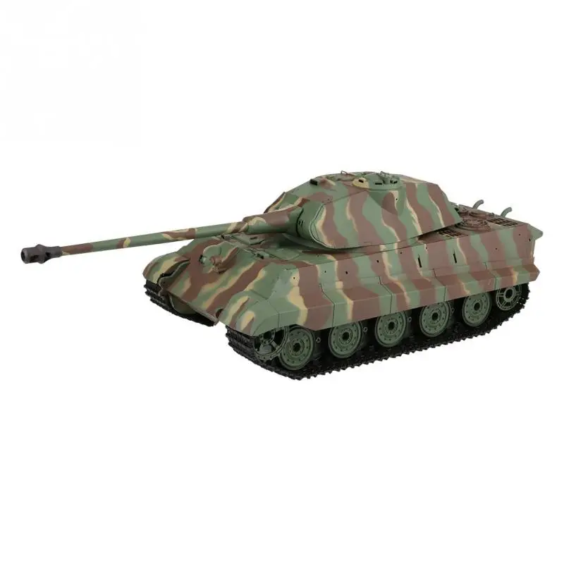 116 Scale RC Tank German King Tiger 2.4GHz Frequency Plastic + Metal Remote Control Model Toy High Quality RC Tank USB Cable