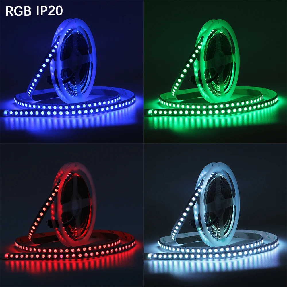 Светодиодная лента 5 м 12 в пост. Тока 5050 SMD RGB RGBW RGBWW 96 светодиодов/м белый теплый 120
