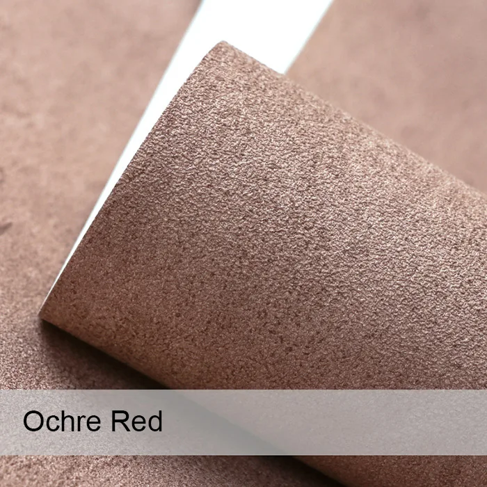 Ретро Ностальгический цемент серый ПВХ Отшелушивающий водонепроницаемый обои Ресторан магазин одежды обои гостиной Papel де Parede - Цвет: Ochre Red