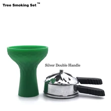 Угольная горелка кальяна зеленая чаша кальян Caloud Chicha Tuyau Narguile Nargile курительная трубка-кальян аксессуары Cachimba TWAN0356