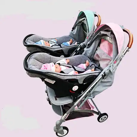 twin strollers and car seats