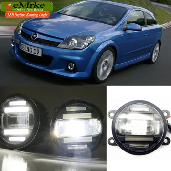 

eeMrke Car Styling For Opel Astra OPC G H 2002-2010 2 in 1 LED Fog Light Lamp DRL With Cut-line Lens Daytime Running Lights