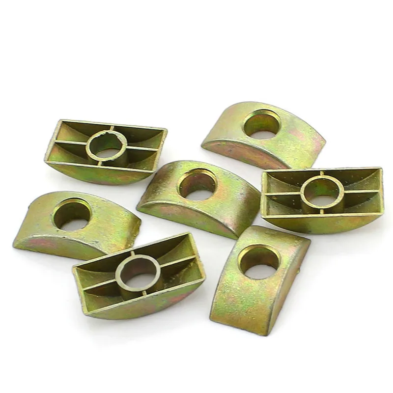 

5PCS-M8 Half Moon Pad / Semi-circular Pad / Half-nut / Desk Link / Four in One / Alloy Crescent Pad