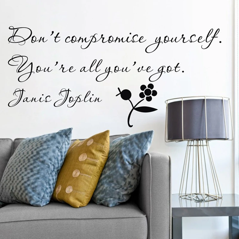 Ebay Vendita Calda Joplin Inspirational Detti "Non Ti Includere, .." Vinile Wall Art Inspirational Quote Stickers, Spedizione Gratuita
