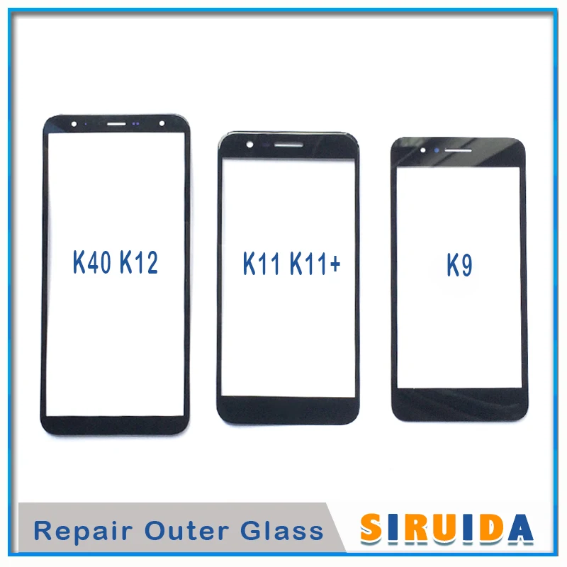 

10pcs Front Outer Screen Glass Lens For Samsung A5 J8 J6 J4 and For LG Q6 K9 K11 K12 Touch Screen LCD Cover Replacement