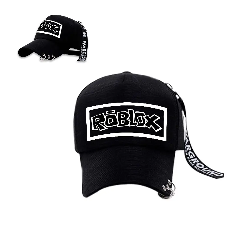 Ohcomics Game Roblox Baseball Cap Casual Hiphop Metal Ring Punk Hat Outdoor Gorras Bone Snapback Adjustable Bboy Caps Hats Boys Costume Accessories Aliexpress - roblox metal hat