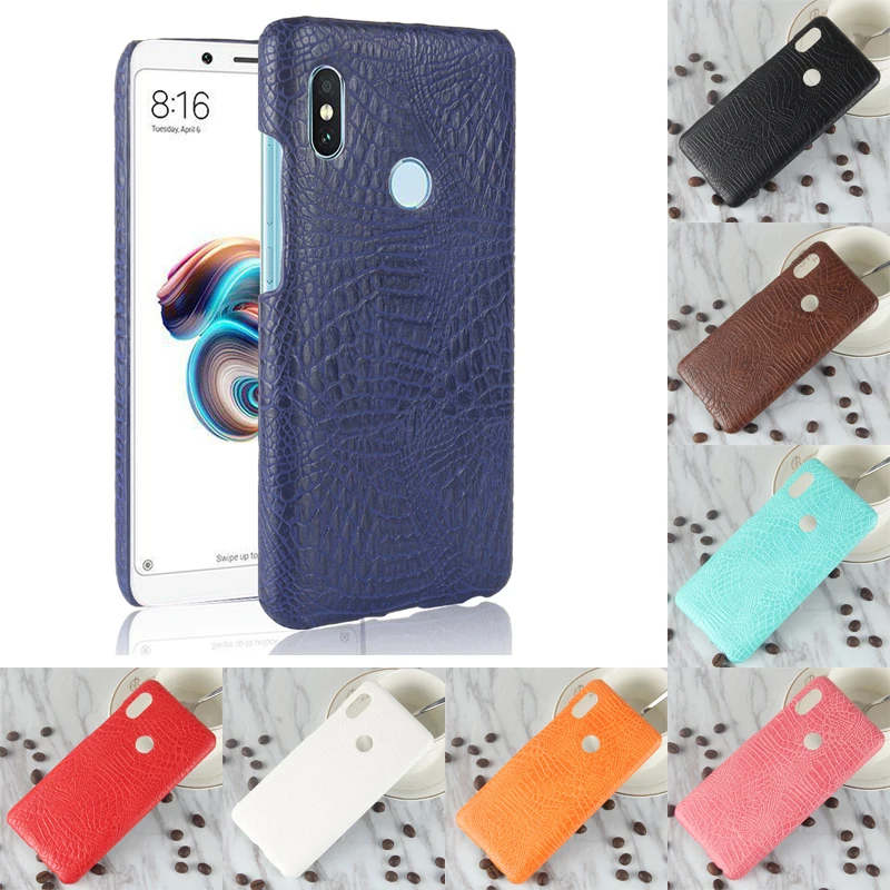 

For Xiaomi Redmi Note 5 Note5 Luxury Crocodile PU Leather Skin Hard PC Back Cover protective Case For Xiaomi Redmi Note 5 Pro
