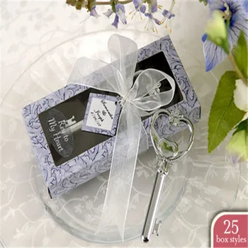 

50PCS Victoria Opener Key Opener Violet Box Wedding Favor Party Gifts