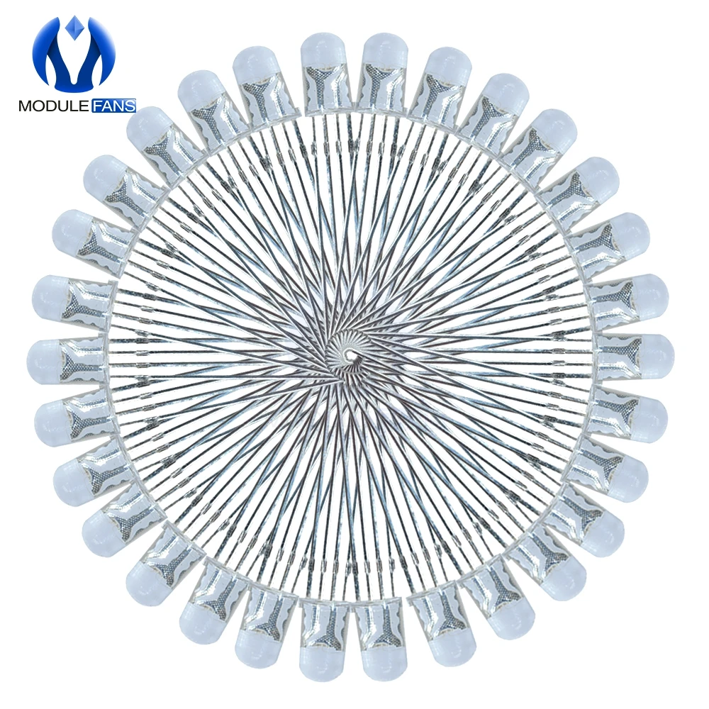 50 шт. разноцветные светодиодные диоды 4 контакта 5 мм|rgb led diode|led diodelight emitting diode |