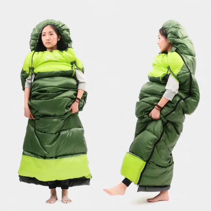 

1.35 Kg Adults' Warm Bags Sports Sleeping Season 3 Splicing Camping Outdoor Cotton Hollow Bag Thick Hiking Climbing