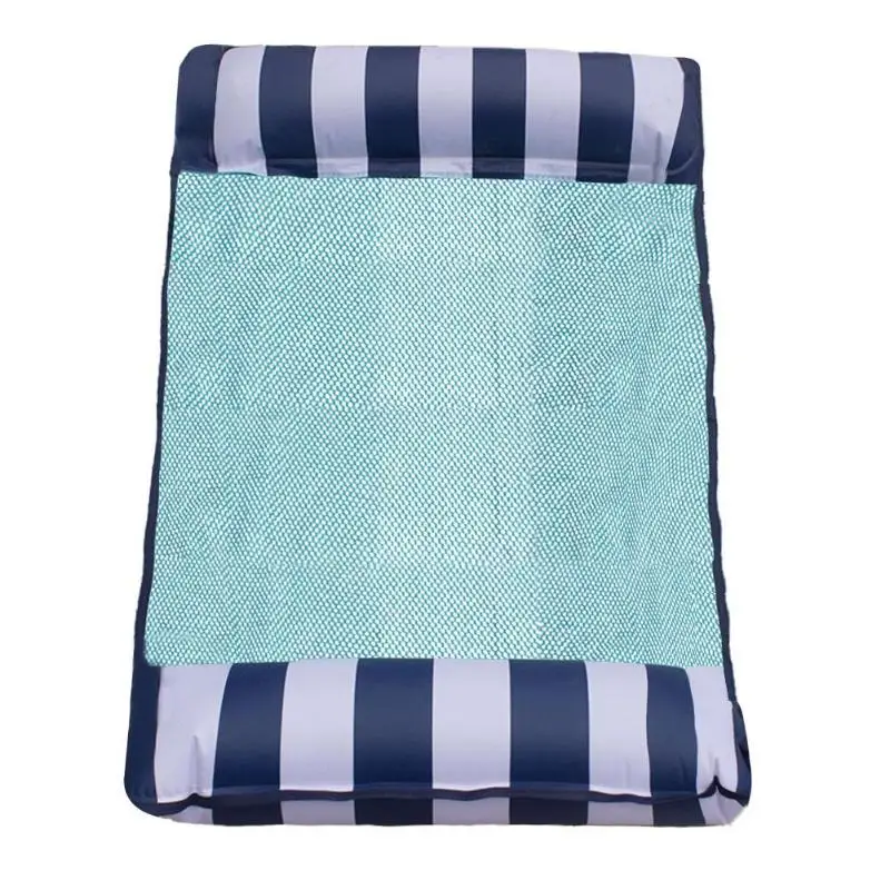 Летняя новая надувная кровать диван плавательный матрац бассейн надувные матрасы пляж складной стул для бассейна гамак Piscina 130x70 см - Цвет: Tibetan blue