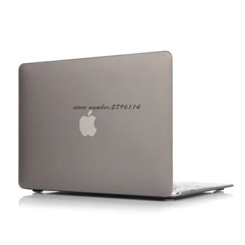 

Free Shipping New Nice gray Crystal Case For Apple Macbook Air Pro Retina 11 12 13 15 Laptop Cover For Mac book 13.3 inch