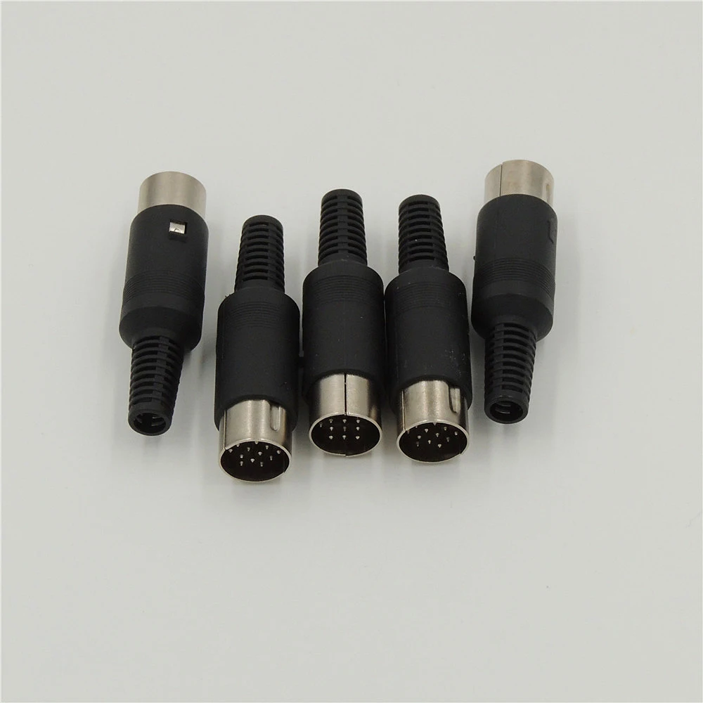 conector preto de 13 pinos din com