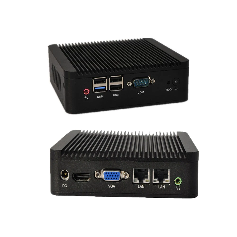 Best Mini PC Linux 2GB DDR3 Ram 500GB 2.5inch HDD Storage VGA COM 2 Lan 4 USB Ports suppot Win 7 Win 8 OS