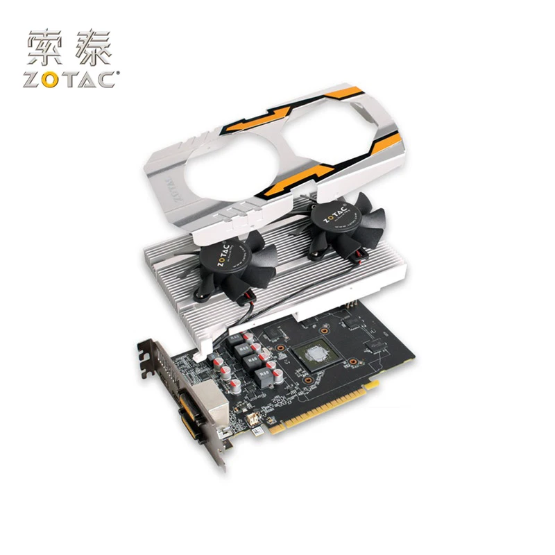 Оригинальная графическая карта ZOTAC GeForce GTX 650 1GD5 HA для NVIDIA GT600 GTX650 1G видеокарты 128