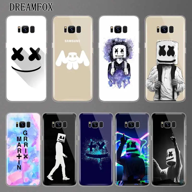

N139 Marshmello Soft TPU Silicone Cover For Samsung Galaxy A3 A5 A6 A7 A8 A9 M10 M20 S10 S10E Lite Plus 2017 2018 Case