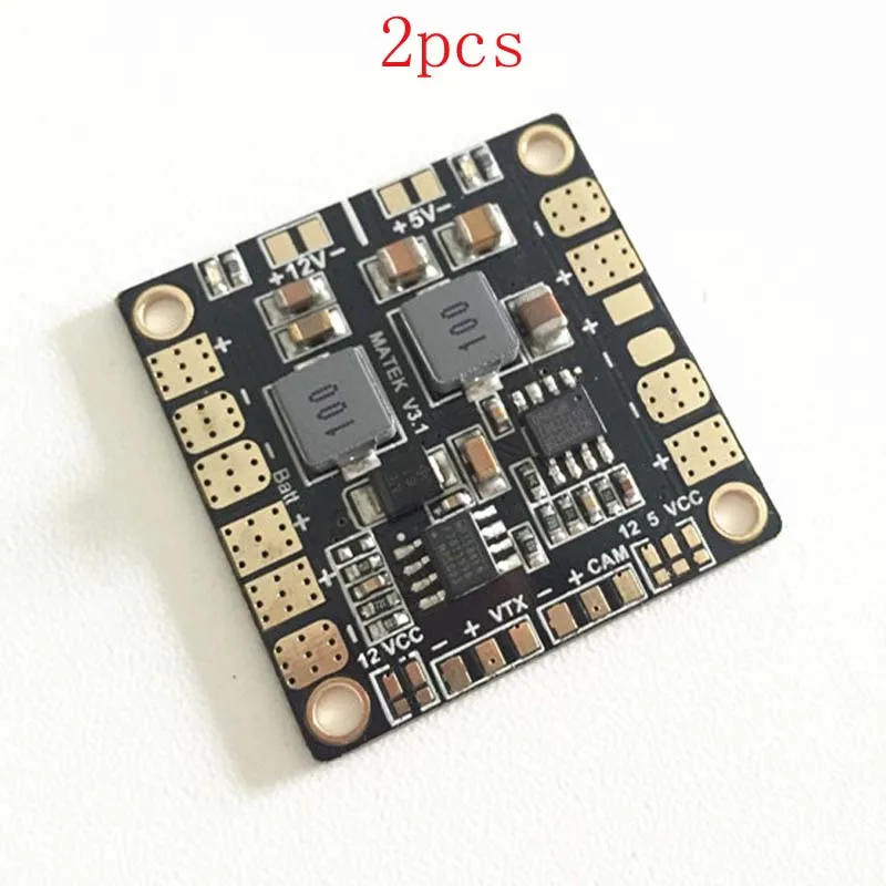 2 шт. PDB Мощность распределительный щит Dual BEC 5 V 12 V синхронная ректификация 3A 2 oz пластина PCB для дистанционно управляемого мультикоптера