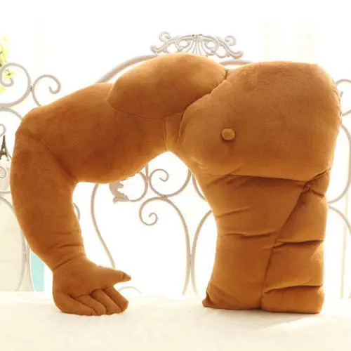 

1Pcs Funny Muscle Boyfriend Arm Soft Throw Pillows Body Hug Girlfriend Cushion Pillow