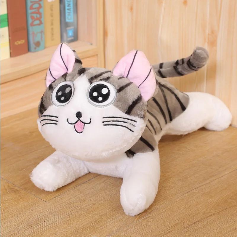 6 видов стилей котенок кошка плюшевые игрушки Кот Чи мягкая кукла животные куклы сыра кошка мягкие игрушки куклы подушка для детей - Цвет: Белый