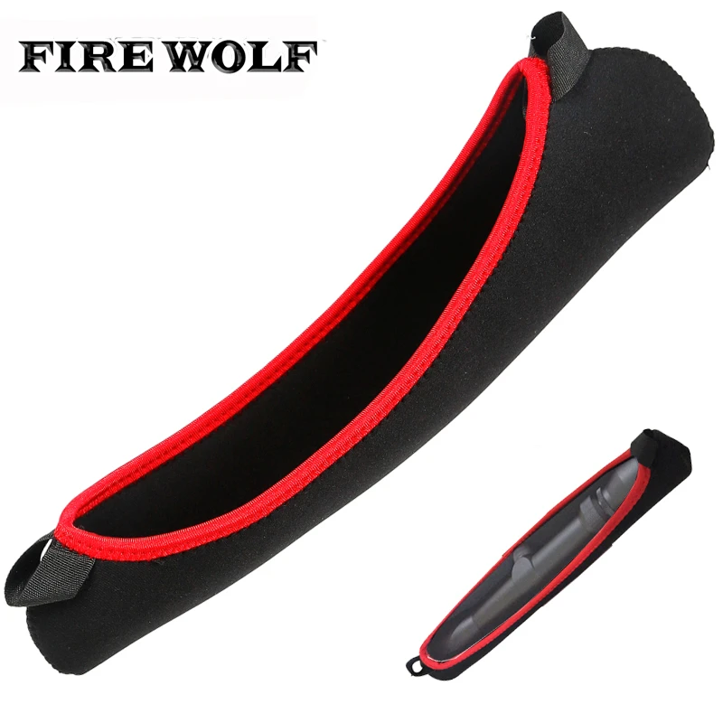 

FIRE WOLF Scope Cover Gun Rifle Bag Case Neoprene SCOPE COVER LARGE 13" (UP TO 15") Reversible Design Black Color Hunting