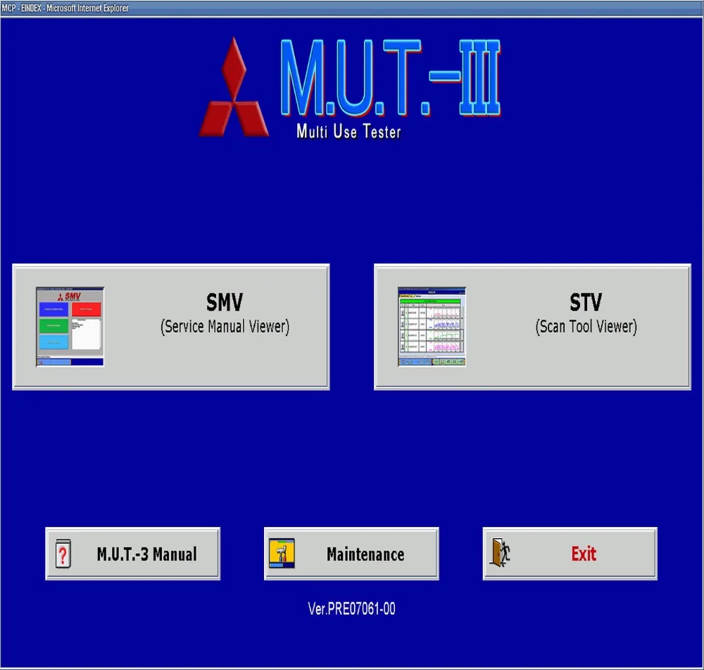 M.U.T.-III пред 18031-00 [03,2018] диагностическое программное обеспечение для Mitsubishi