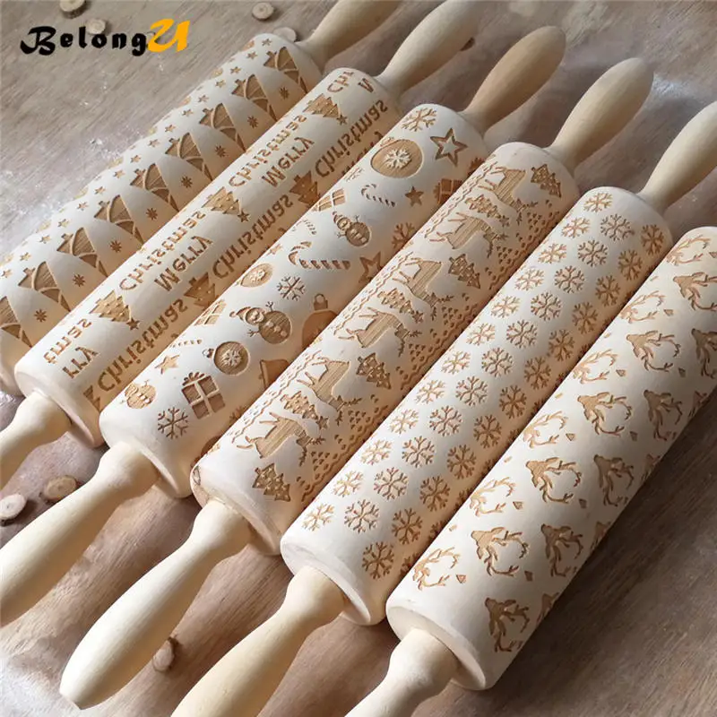 wood rolling pin MUW-246-07