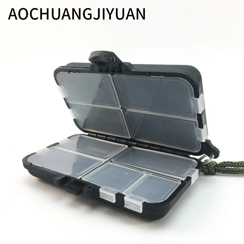 

Fishing Tackle Box Fly Fishing Box Spinner Bait Minnow Popper 9 Compartments Fishing Accessories
