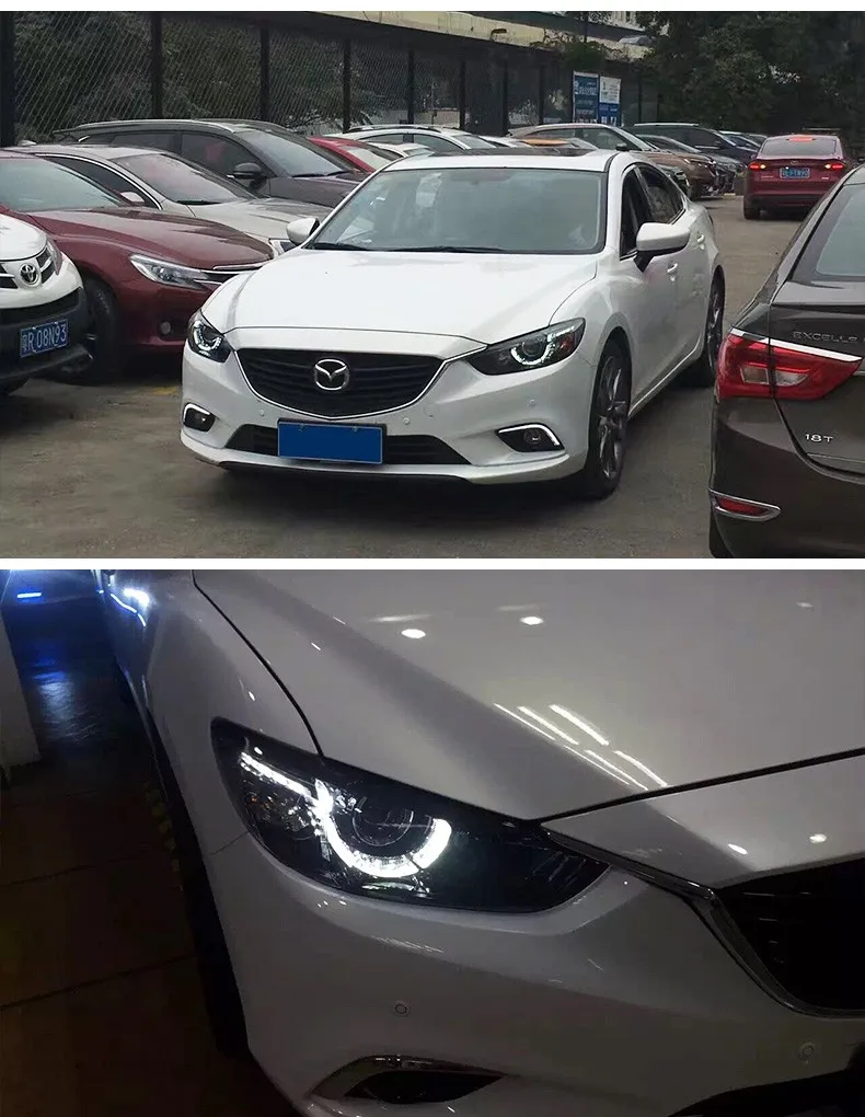 Автомобильный Стайлинг для Mazda Atenza Mazda6 фары Mazda 6 M6 2013- светодиодный фонарь DRL Объектив двойной луч ксеноновые автомобильные аксессуары