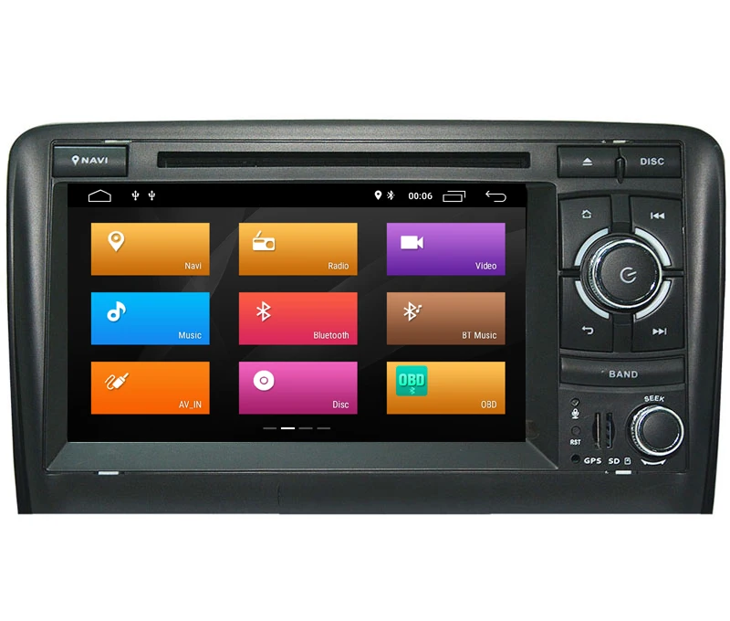 2 Din Android 9.0 Quad Core Car DVD GPS Player For AUDI A3 S3 RS3 Navigation Head Unit GPS Stereo Auto Radio WIFI/4G CANBUS DAB+